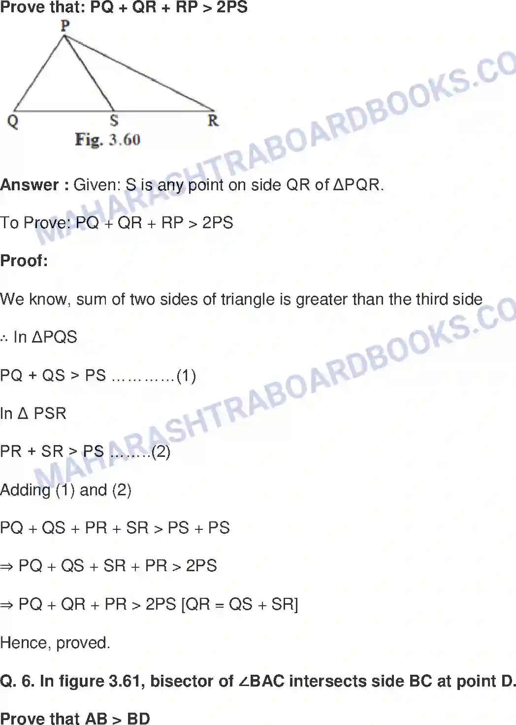 Maharashtra Board Solution class-9 Mathematics+Part-II+-+English+Medium Triangles Image 32