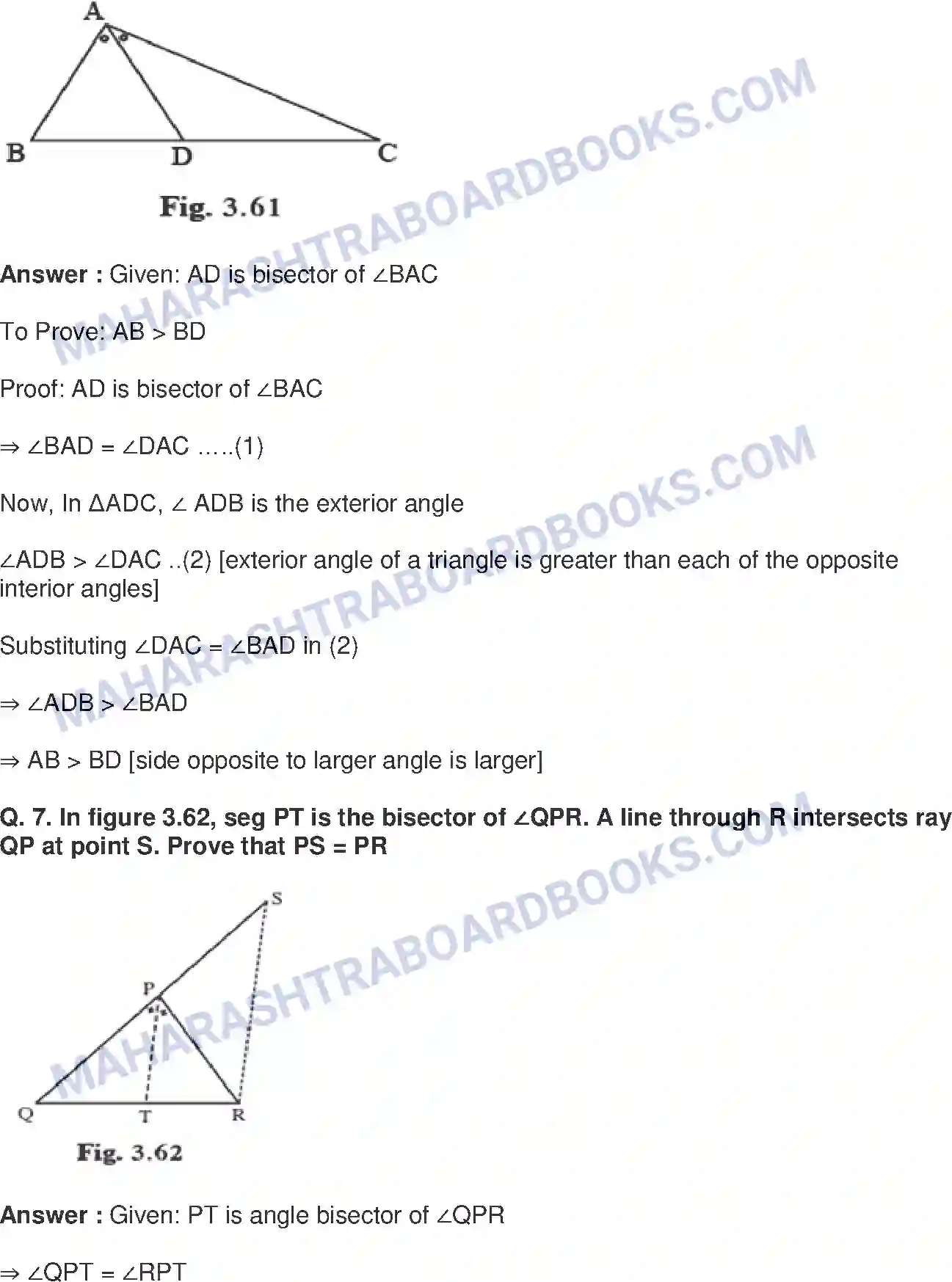 Maharashtra Board Solution class-9 Mathematics+Part-II+-+English+Medium Triangles Image 33