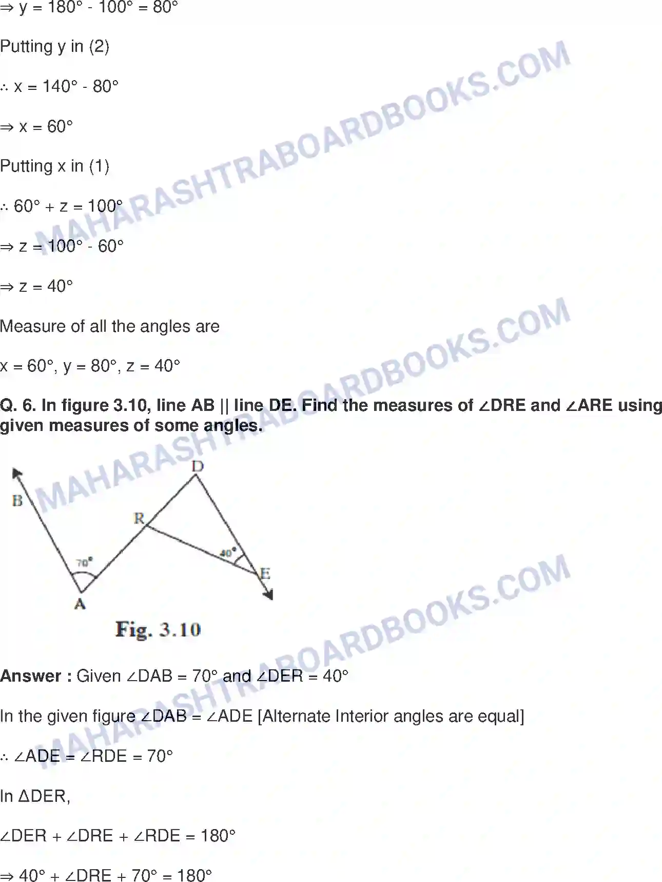 Maharashtra Board Solution class-9 Mathematics+Part-II+-+English+Medium Triangles Image 4