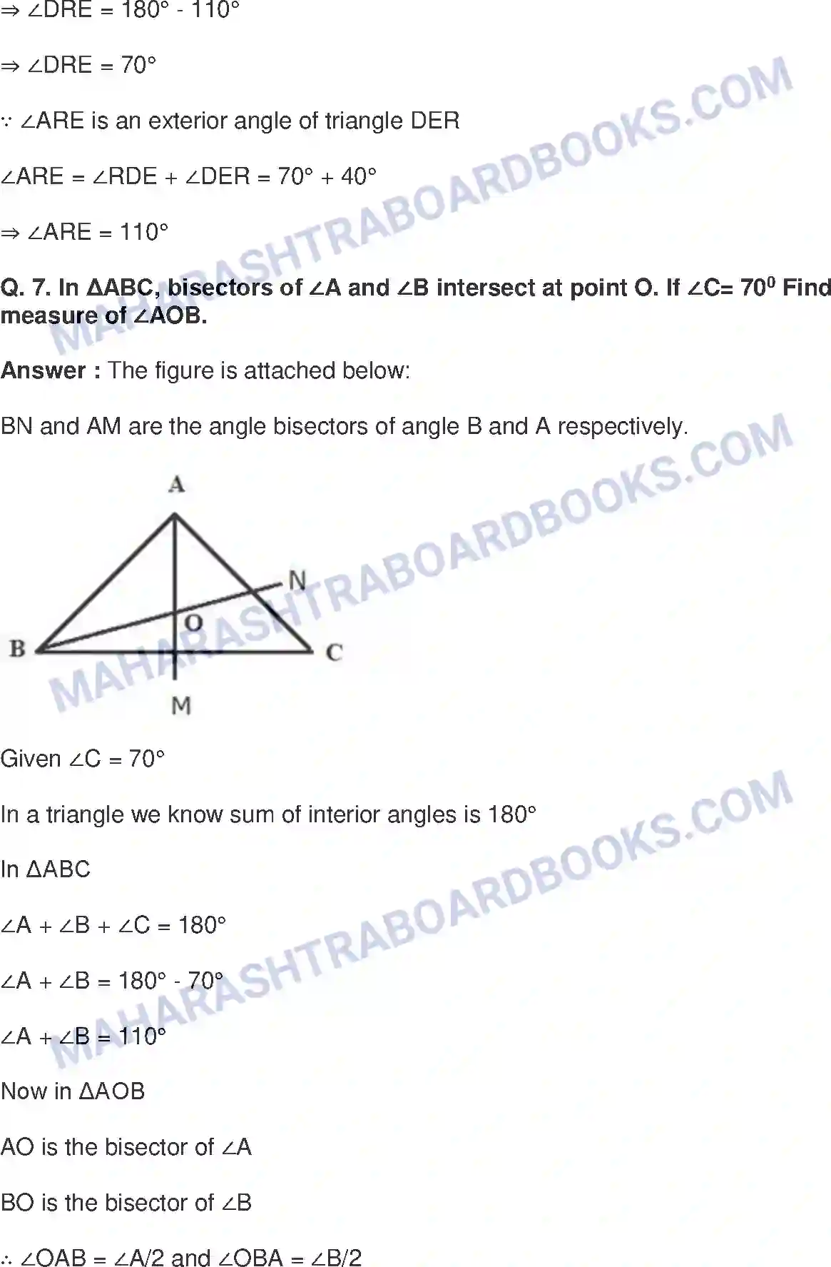 Maharashtra Board Solution class-9 Mathematics+Part-II+-+English+Medium Triangles Image 5