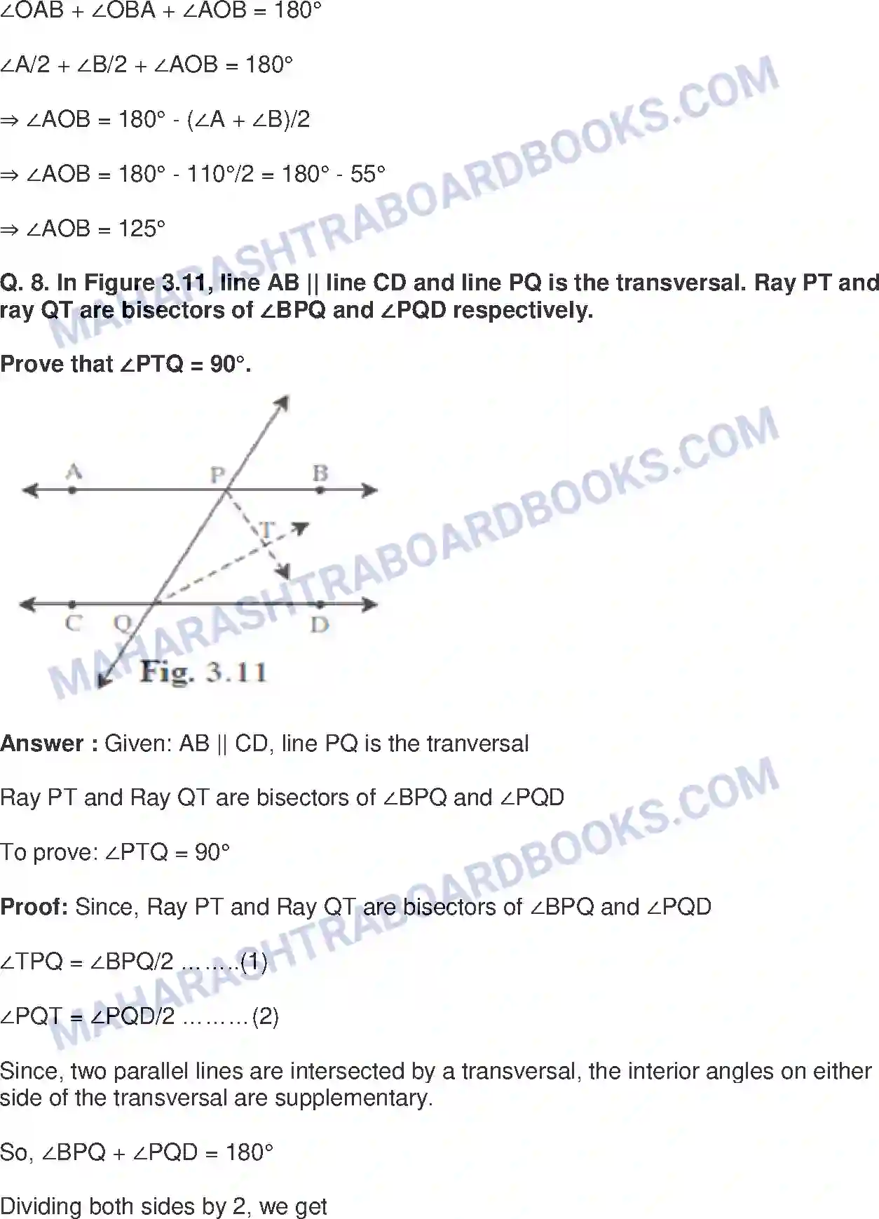 Maharashtra Board Solution class-9 Mathematics+Part-II+-+English+Medium Triangles Image 6