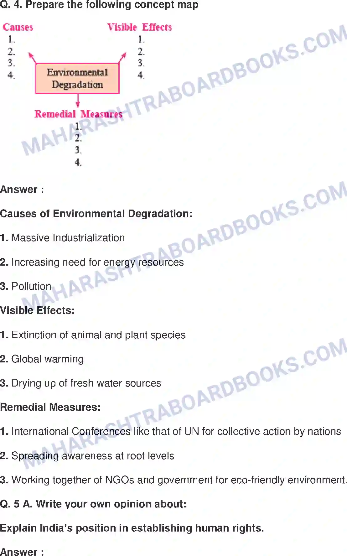 Maharashtra Board Solution class-9 Political+Science+-+English+Medium International Problems Image 3