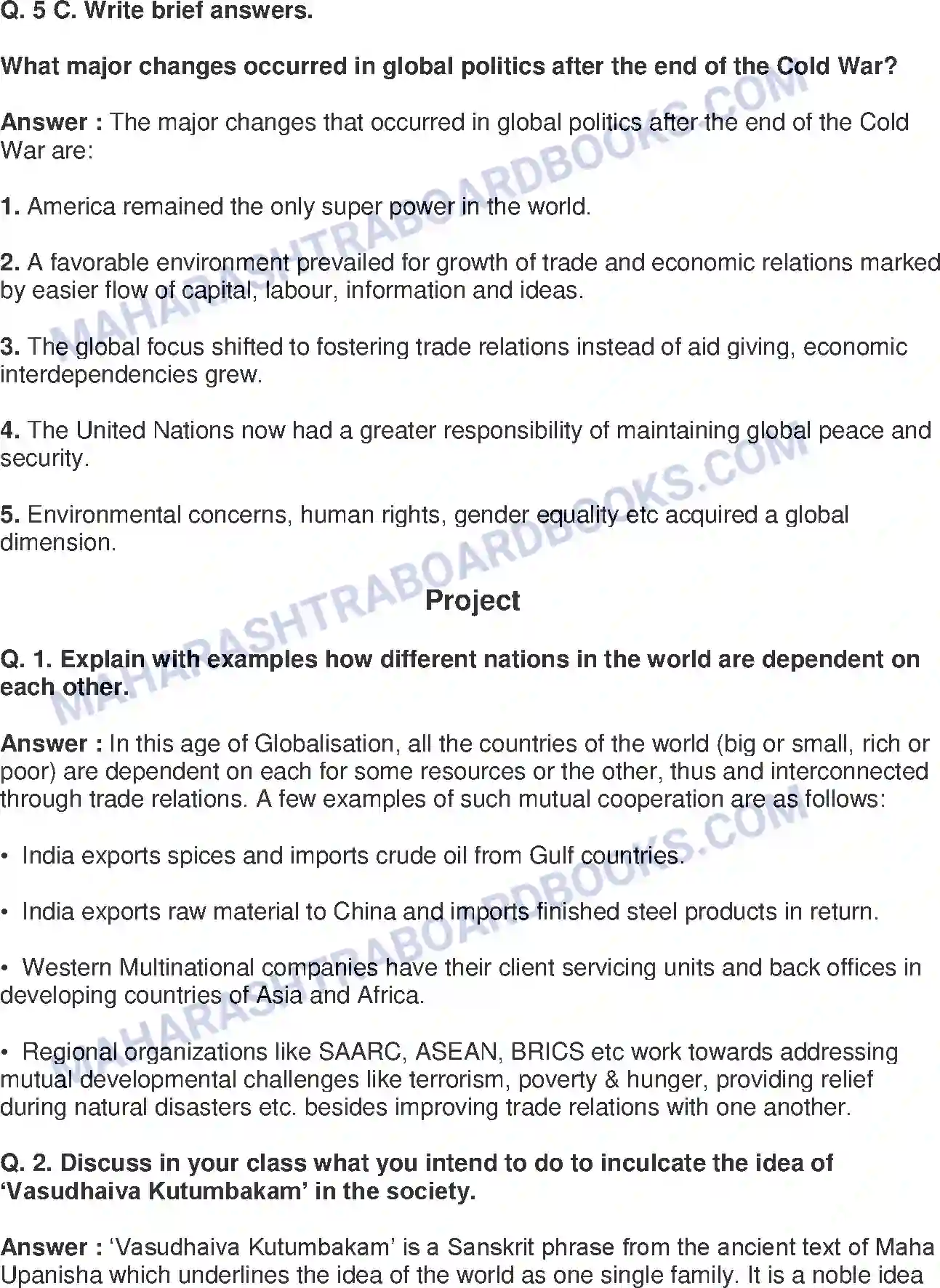 Maharashtra Board Solution class-9 Political+Science+-+English+Medium Post World War Political Developments Image 6