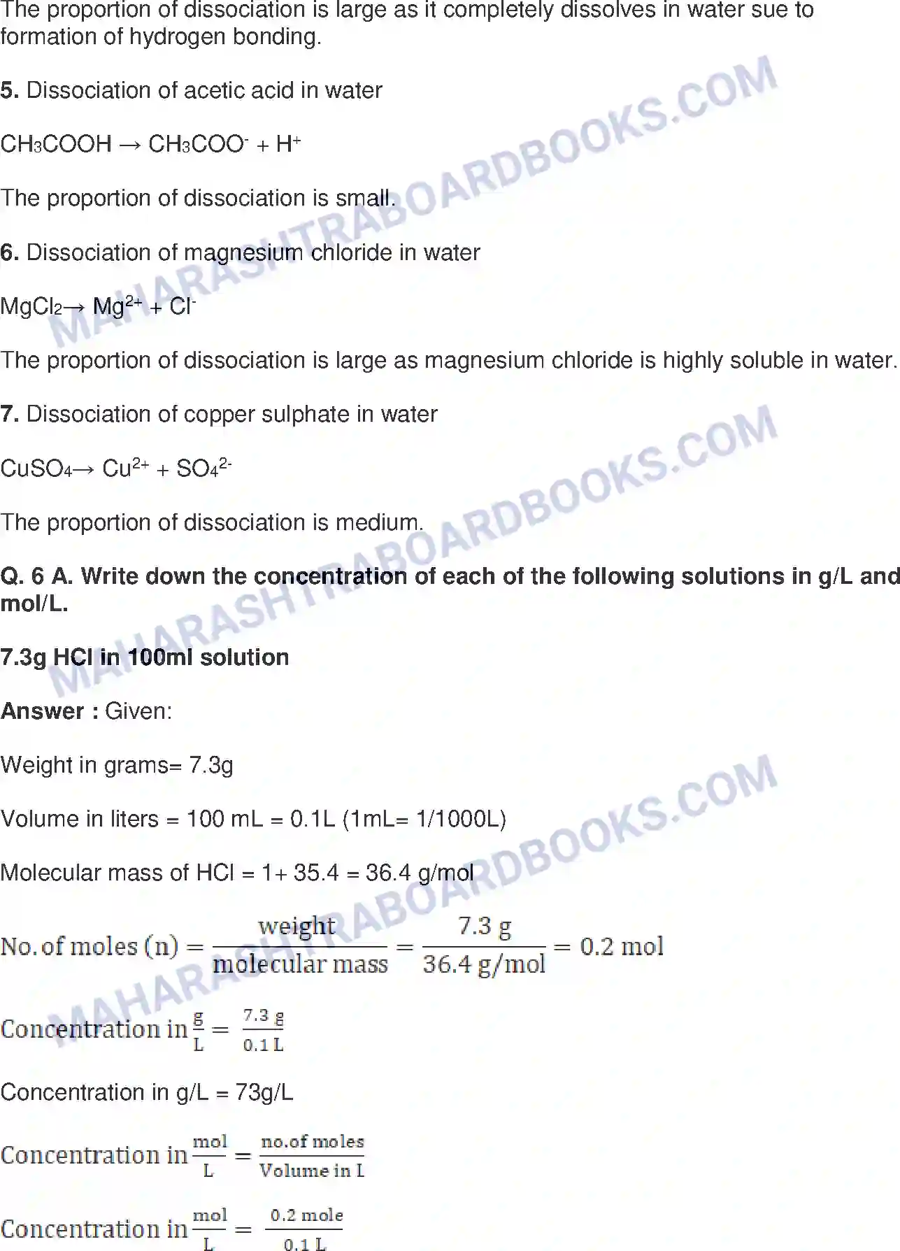Maharashtra Board Solution class-9 Science+&+Technology+-+English+Medium Acids, Bases and Salts Image 10