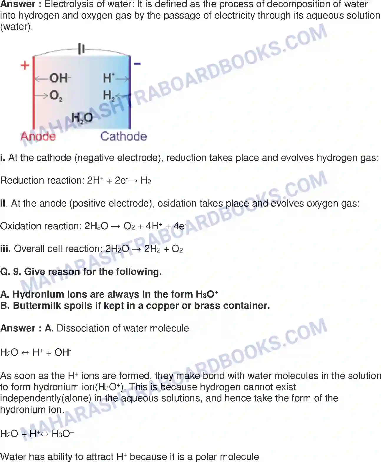 Maharashtra Board Solution class-9 Science+&+Technology+-+English+Medium Acids, Bases and Salts Image 15