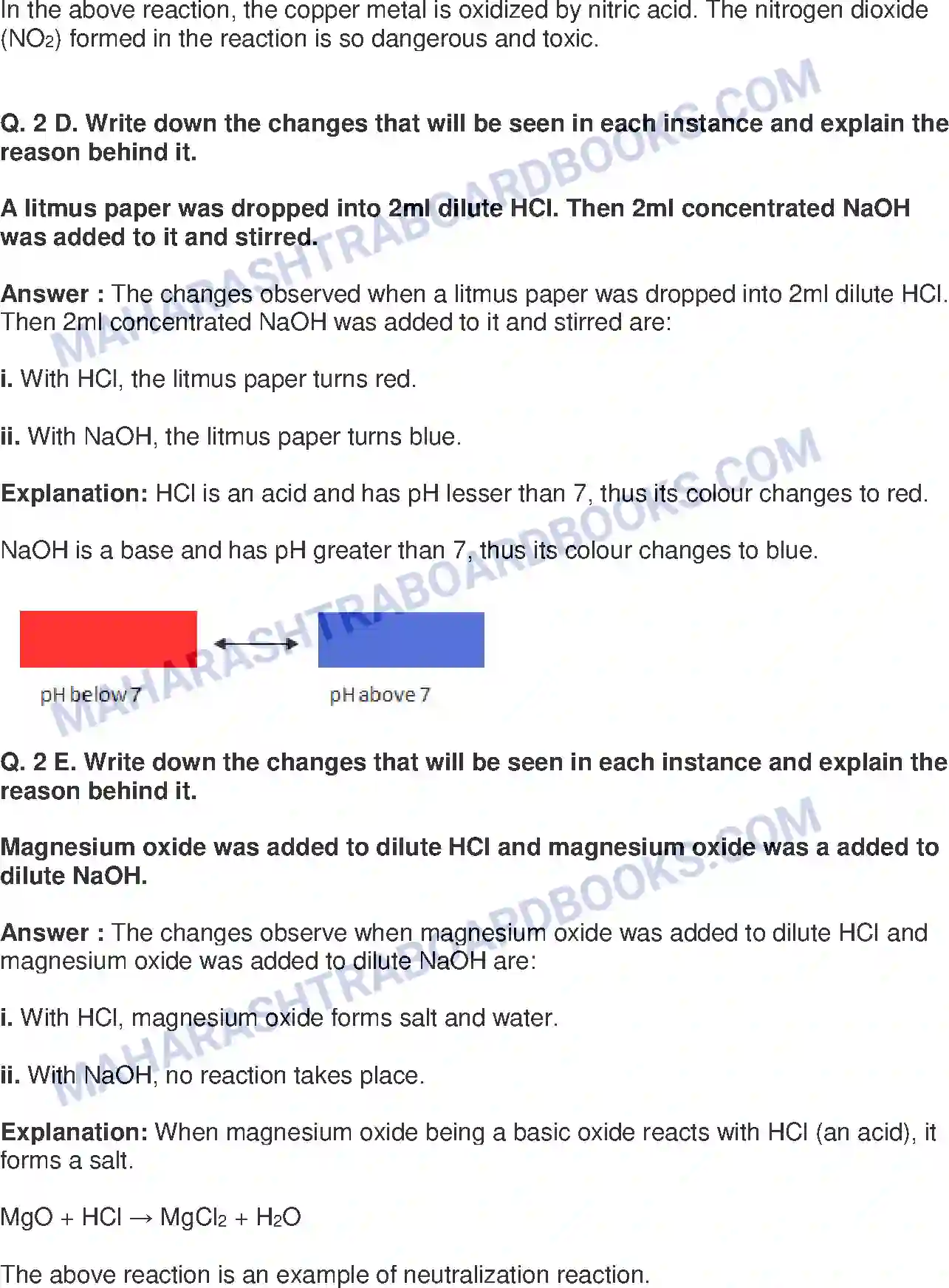 Maharashtra Board Solution class-9 Science+&+Technology+-+English+Medium Acids, Bases and Salts Image 4