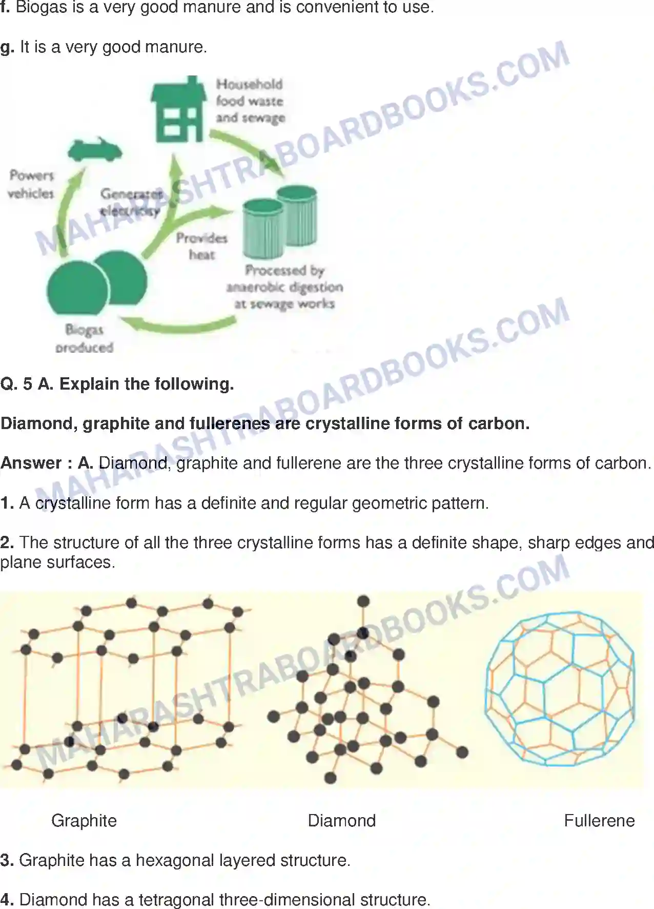 Maharashtra Board Solution class-9 Science+&+Technology+-+English+Medium Carbon An important element Image 7