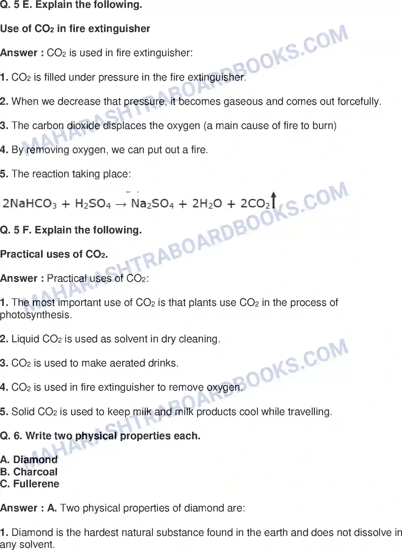 Maharashtra Board Solution class-9 Science+&+Technology+-+English+Medium Carbon An important element Image 9