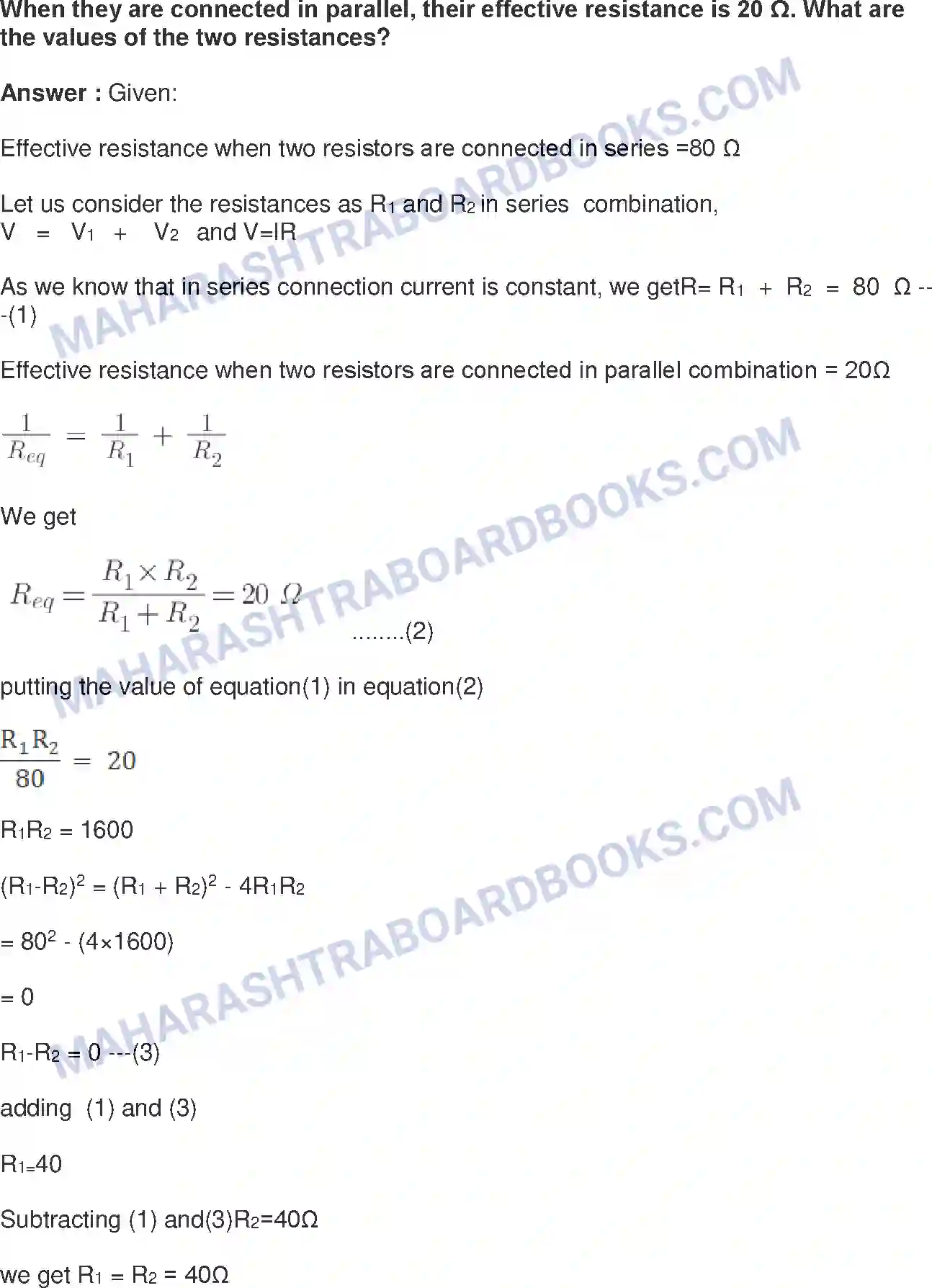 Maharashtra Board Solution Class-9 Science+&+Technology+-+English+Medium Current Electricity Image 12