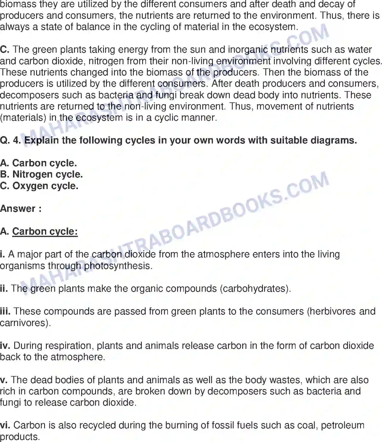 Maharashtra Board Solution class-9 Science+&+Technology+-+English+Medium Energy Flow in an Ecosystem Image 3
