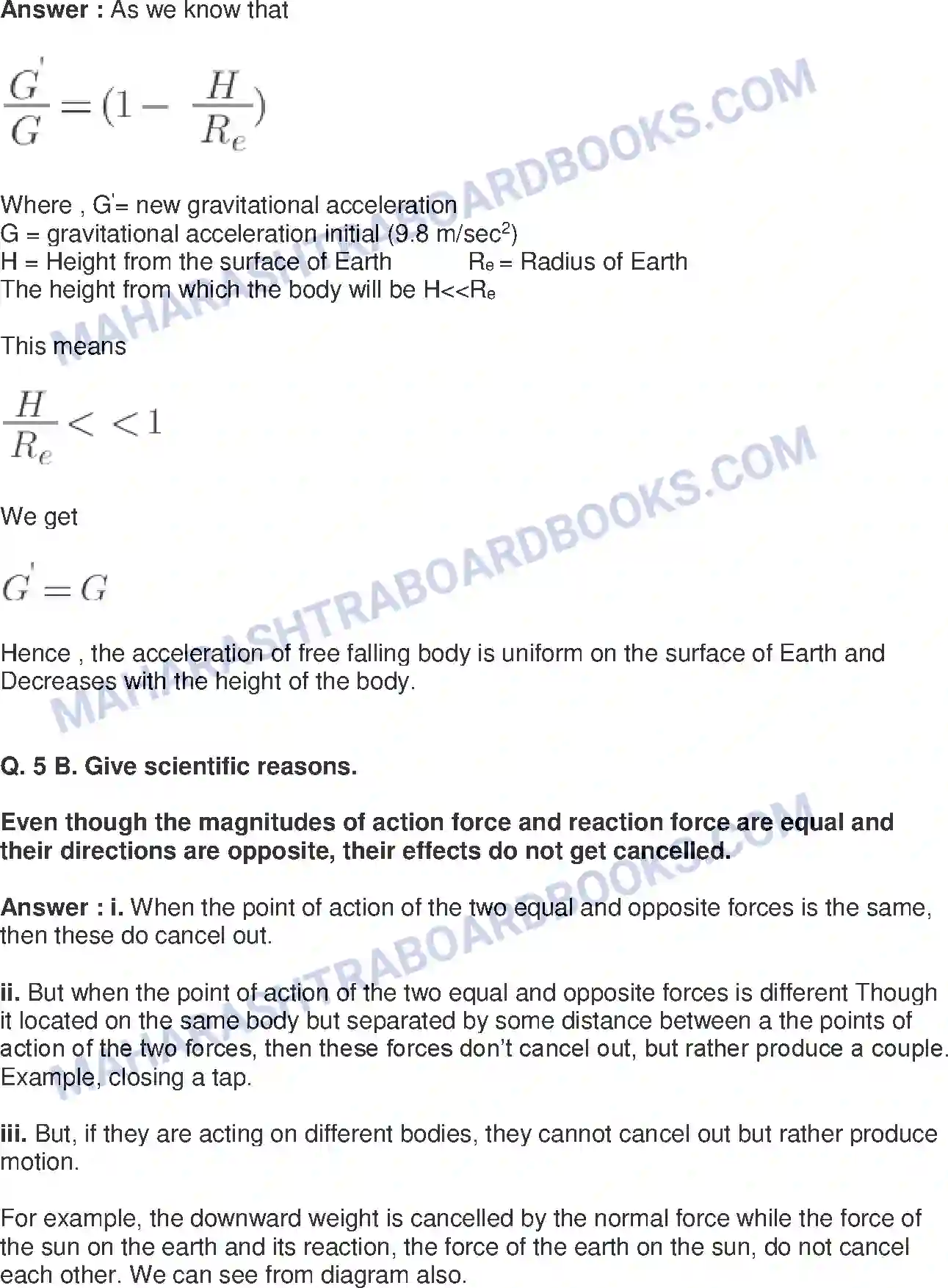 Maharashtra Board Solution class-9 Science+&+Technology+-+English+Medium Laws of Motion Image 10