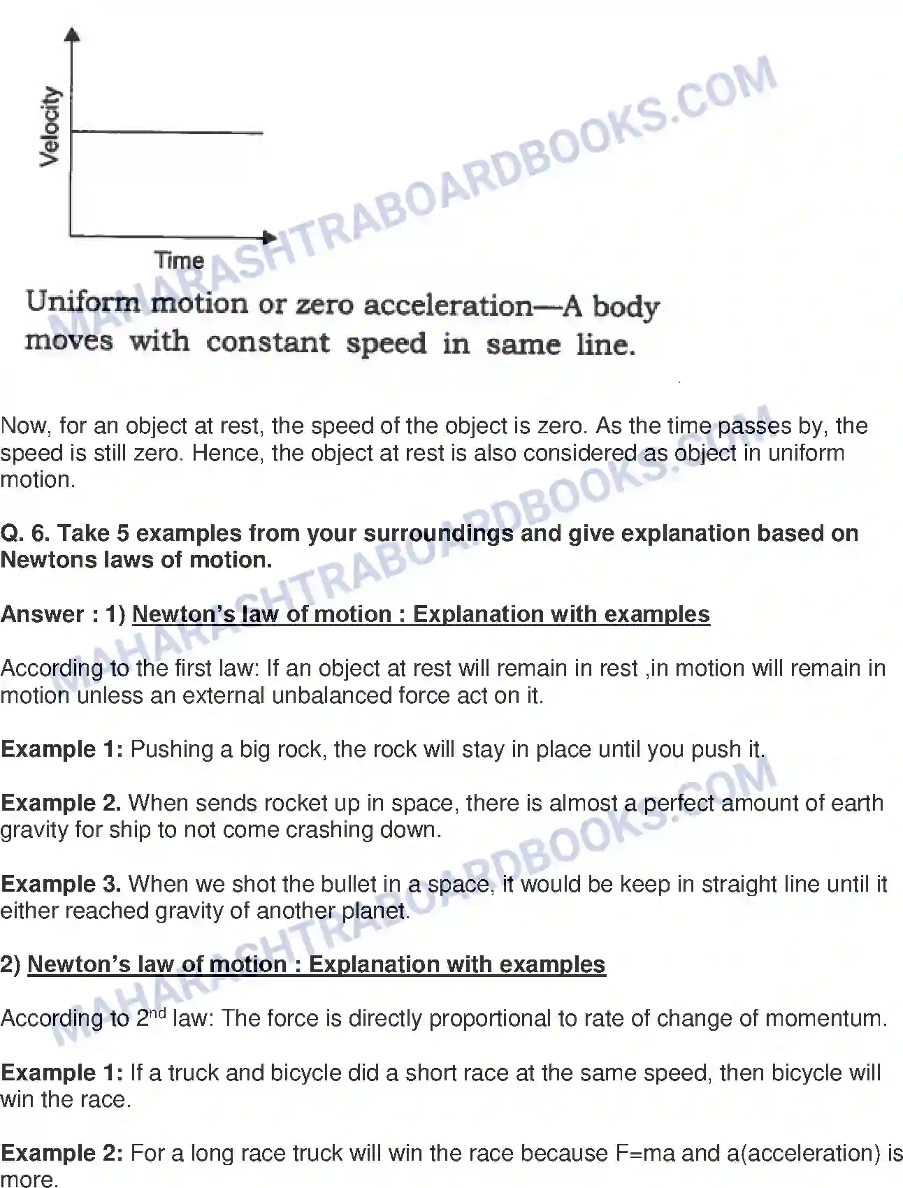 Maharashtra Board Solution class-9 Science+&+Technology+-+English+Medium Laws of Motion Image 12