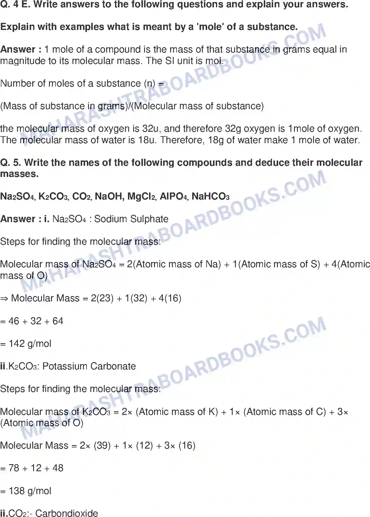 Maharashtra Board Solution Class-9 Science+&+Technology+-+English+Medium Measurement of Matter Image 8