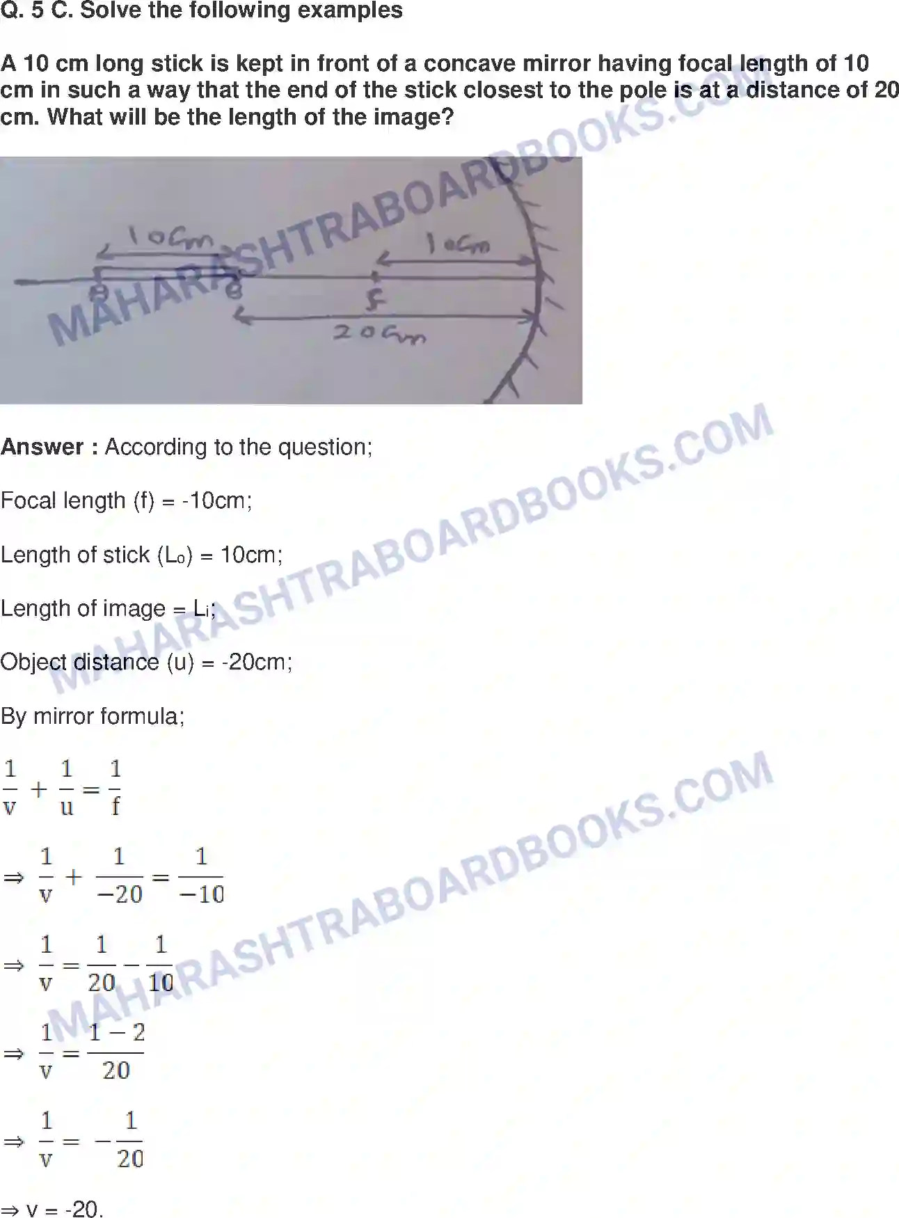 Maharashtra Board Solution class-9 Science+&+Technology+-+English+Medium Reflection of Light Image 10