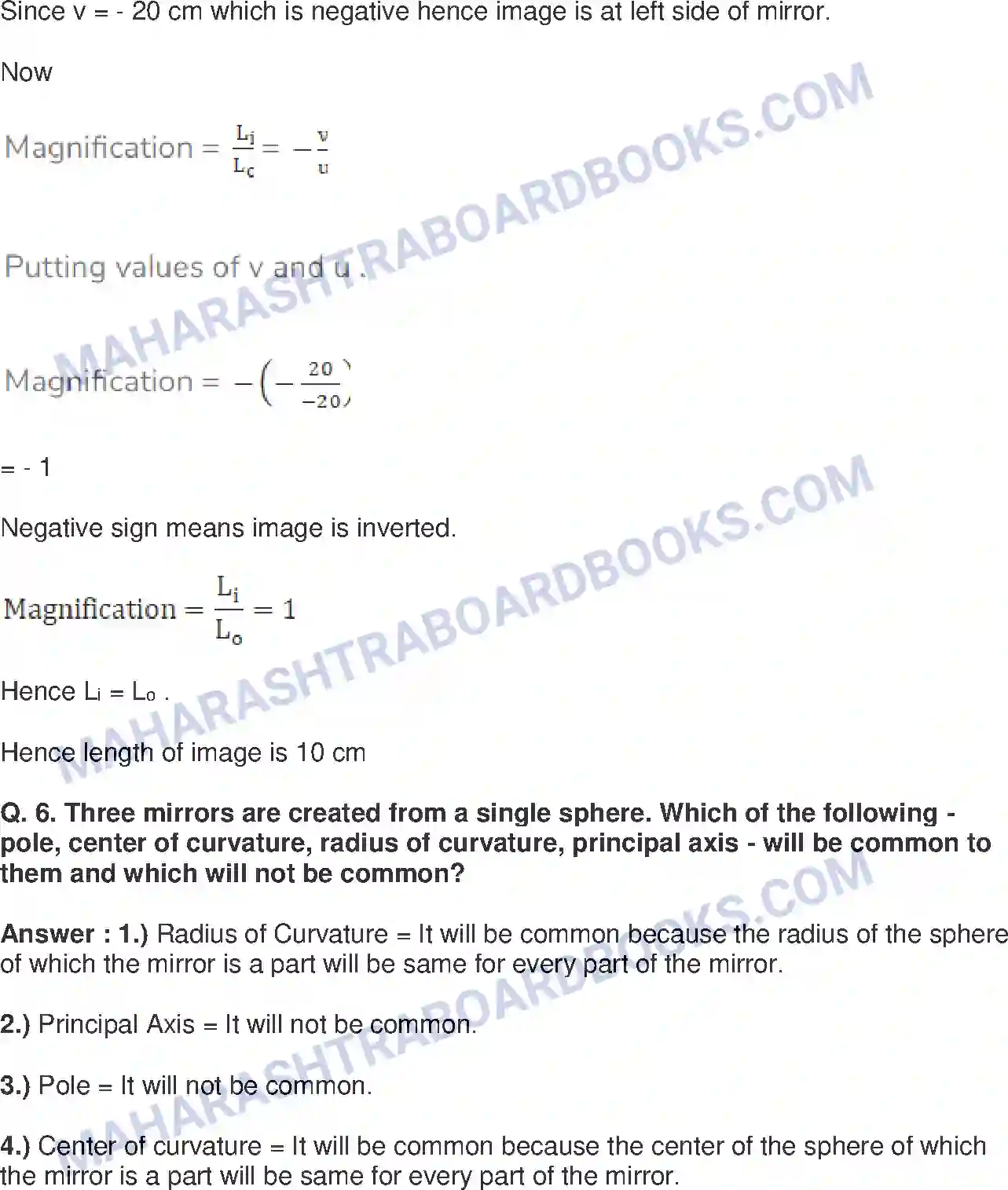 Maharashtra Board Solution class-9 Science+&+Technology+-+English+Medium Reflection of Light Image 11