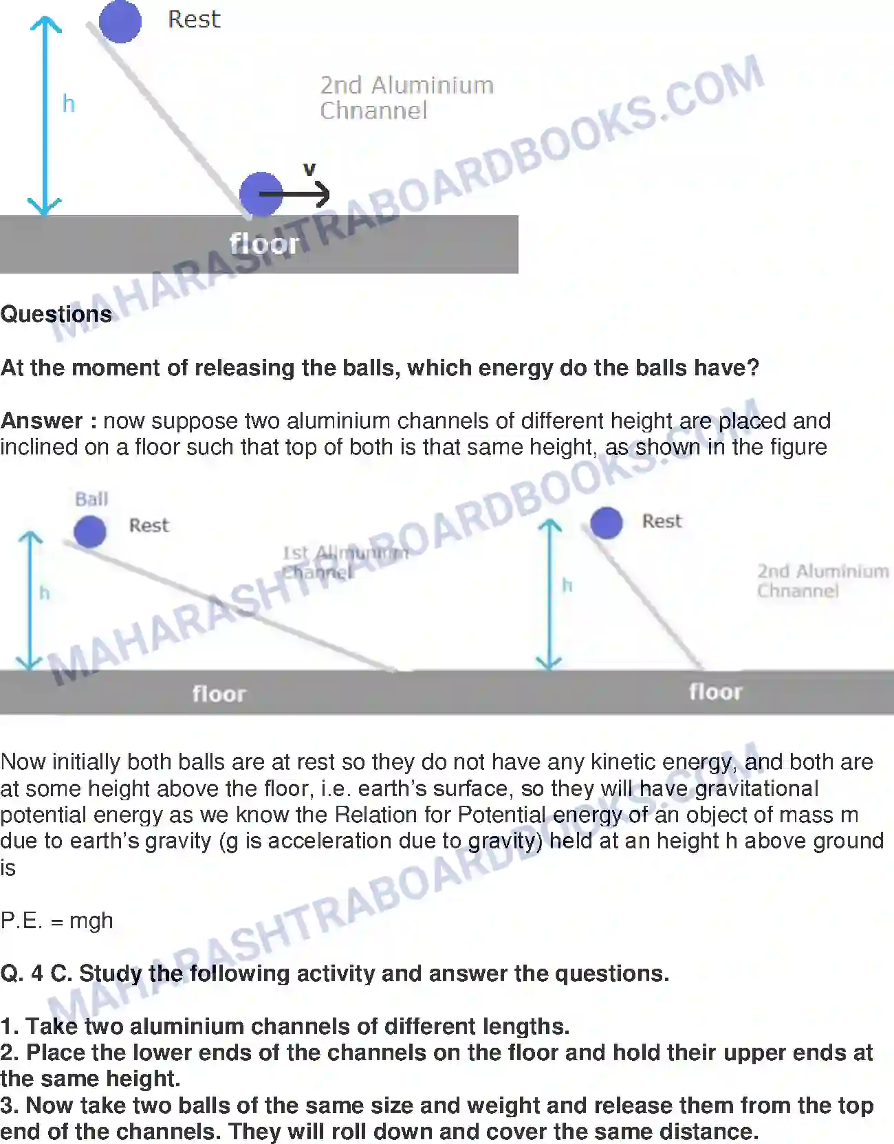 Maharashtra Board Solution Class-9 Science+&+Technology+-+English+Medium Work and Energy Image 17