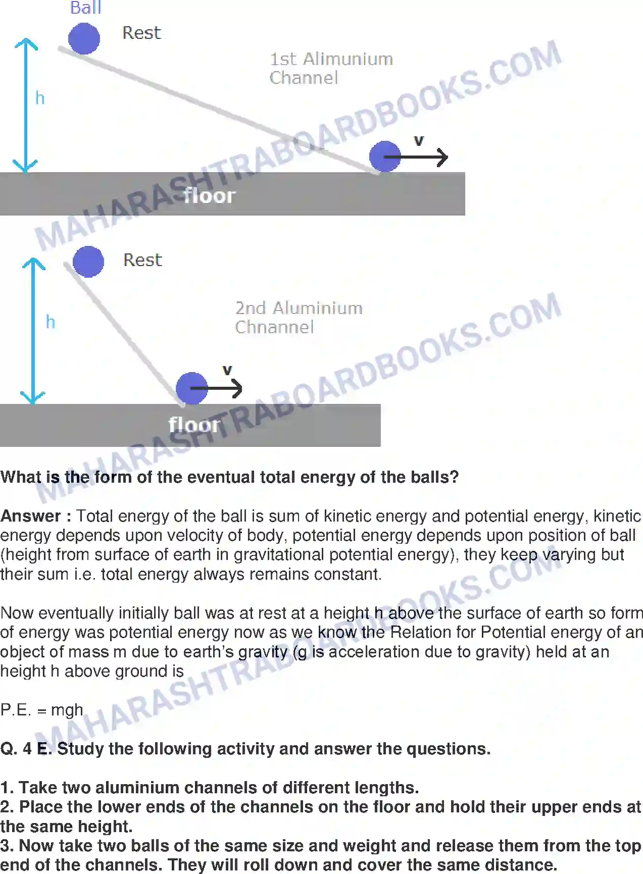 Maharashtra Board Solution Class-9 Science+&+Technology+-+English+Medium Work and Energy Image 19