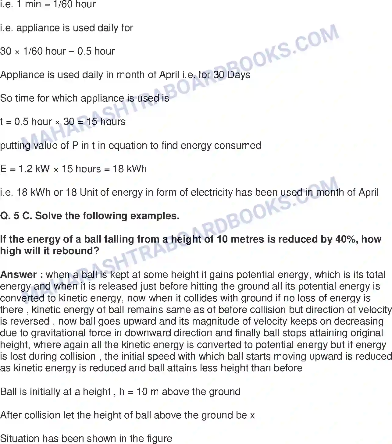 Maharashtra Board Solution Class-9 Science+&+Technology+-+English+Medium Work and Energy Image 23