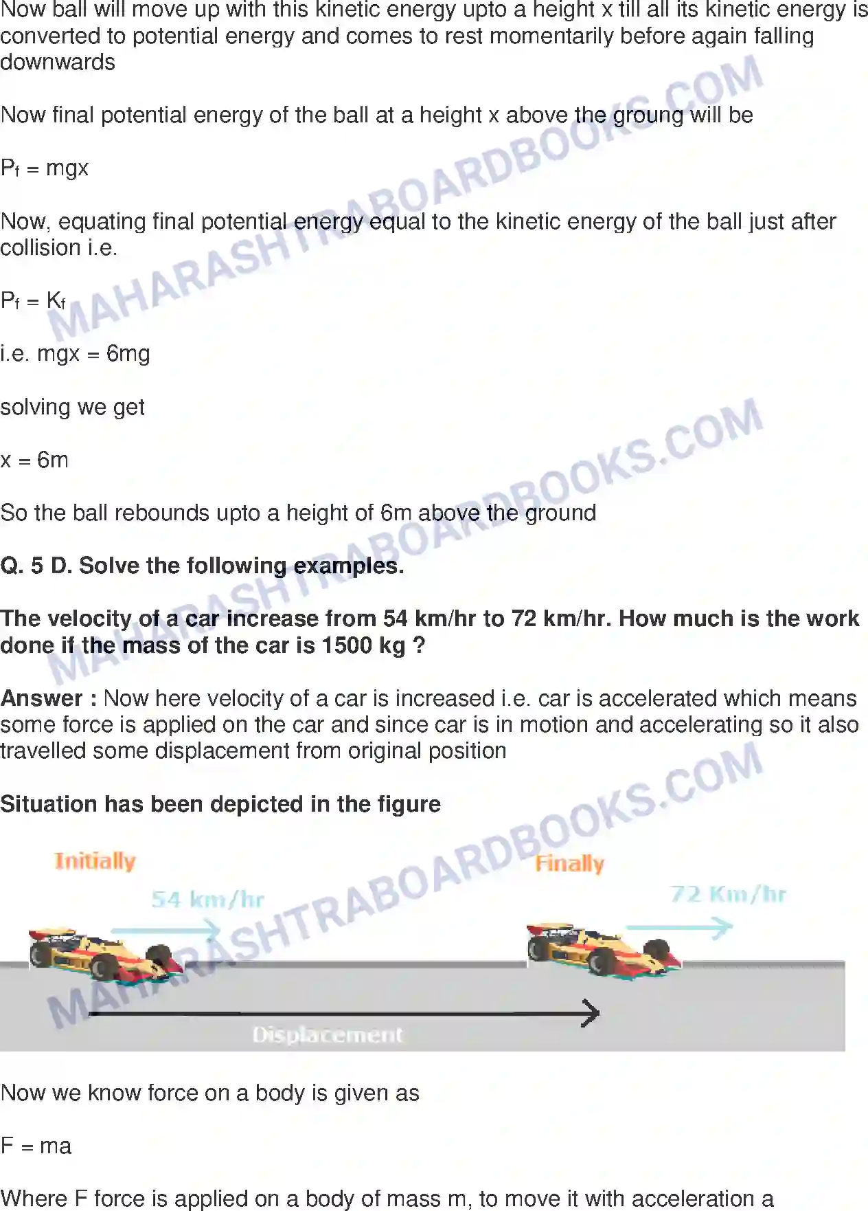 Maharashtra Board Solution Class-9 Science+&+Technology+-+English+Medium Work and Energy Image 25