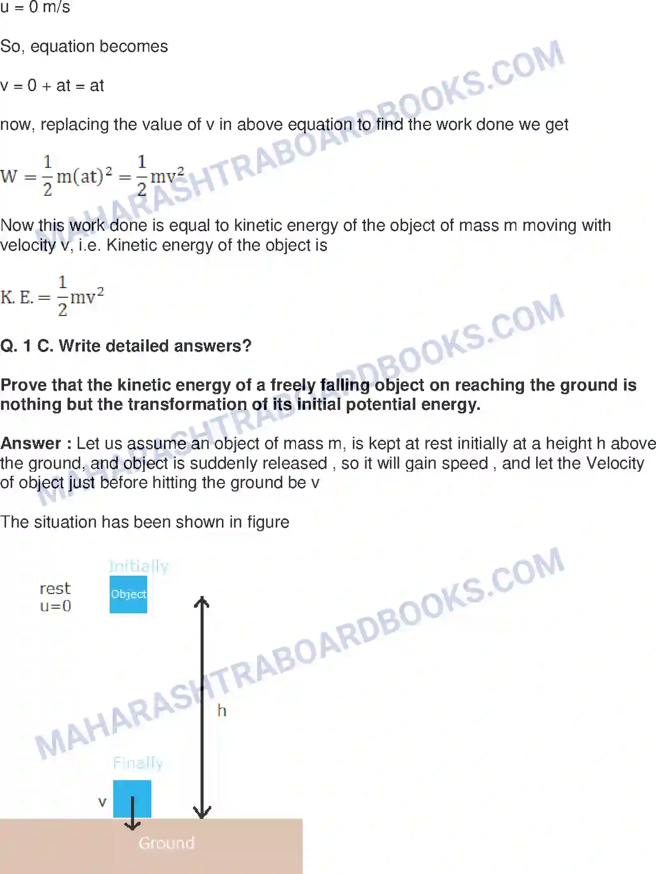 Maharashtra Board Solution Class-9 Science+&+Technology+-+English+Medium Work and Energy Image 4