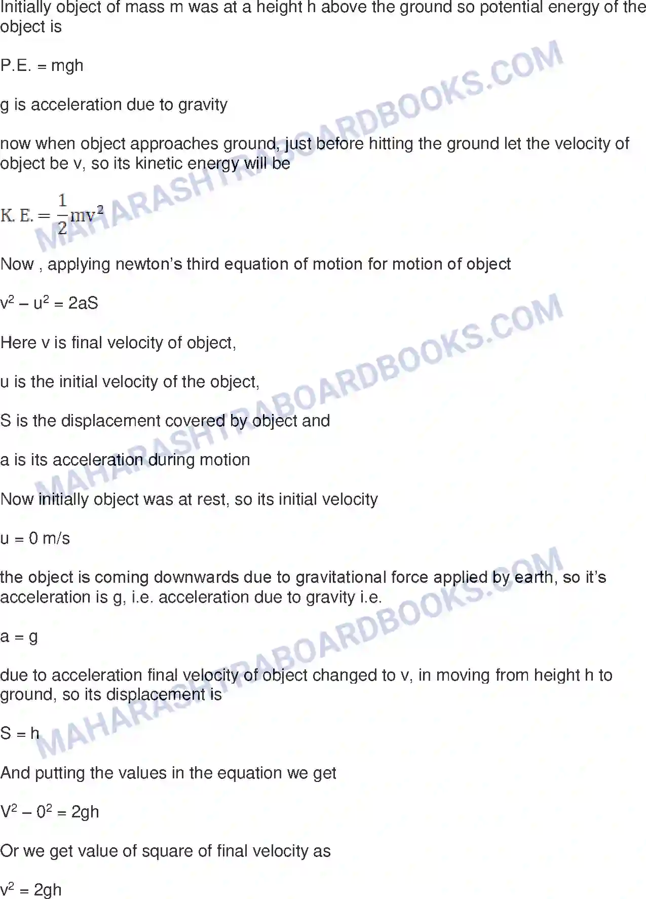 Maharashtra Board Solution Class-9 Science+&+Technology+-+English+Medium Work and Energy Image 5