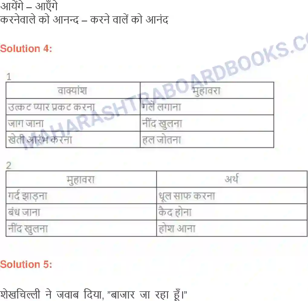 Maharashtra Board Solution class-9 लोकभारती शेखचिल्ली Image 3