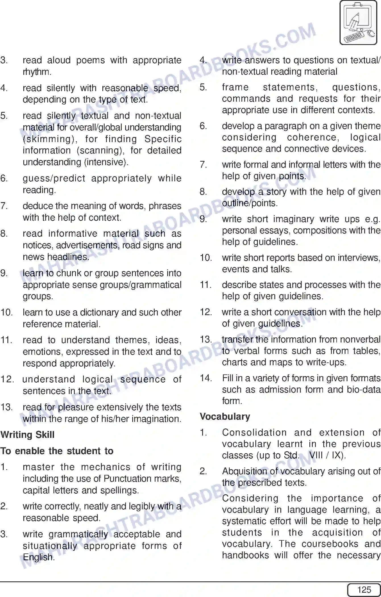 Maharashtra Board Syllabus Class-10 English+2nd+&+3rd Image 3