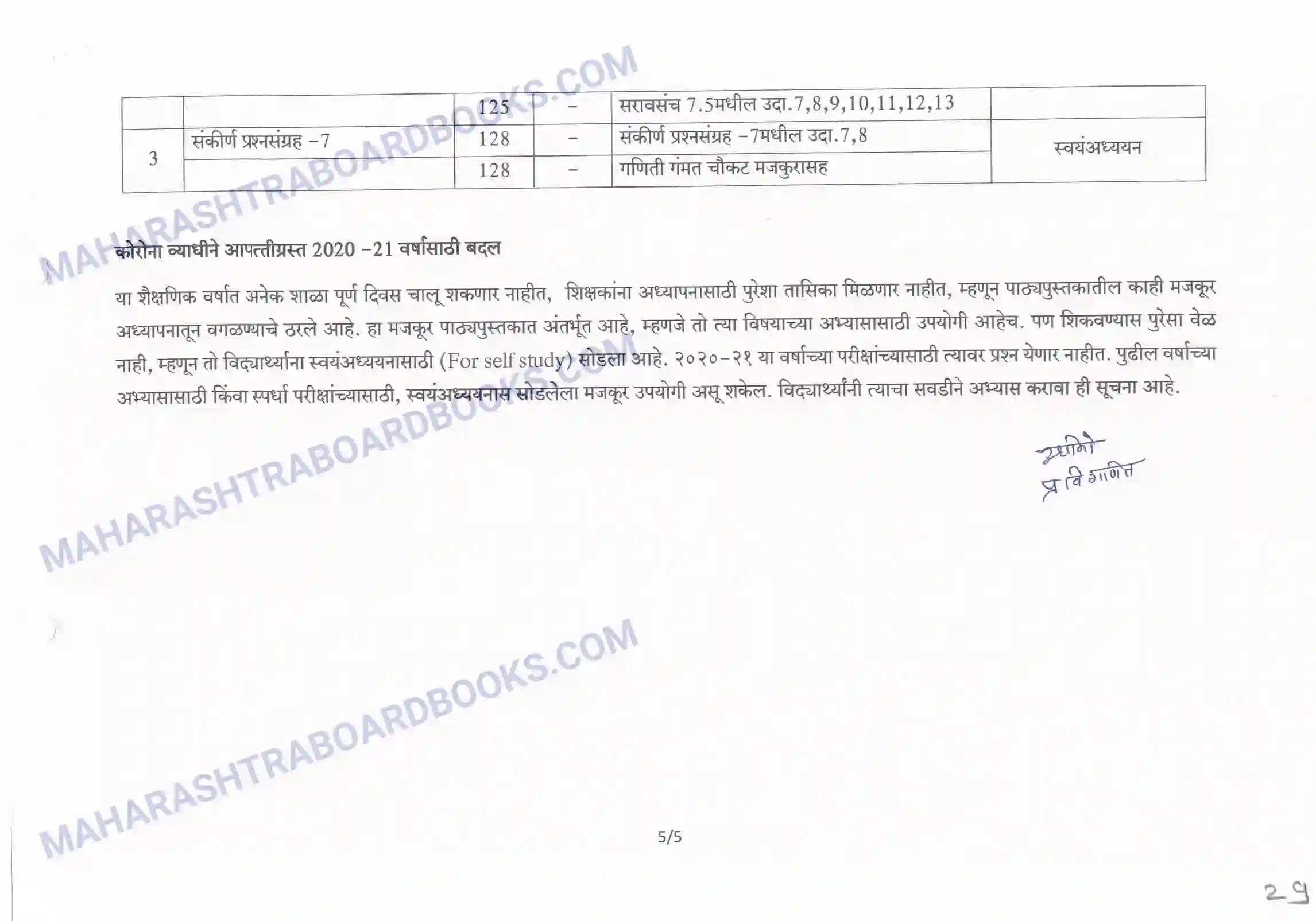 Maharashtra Board Syllabus class-10 Maths Image 5