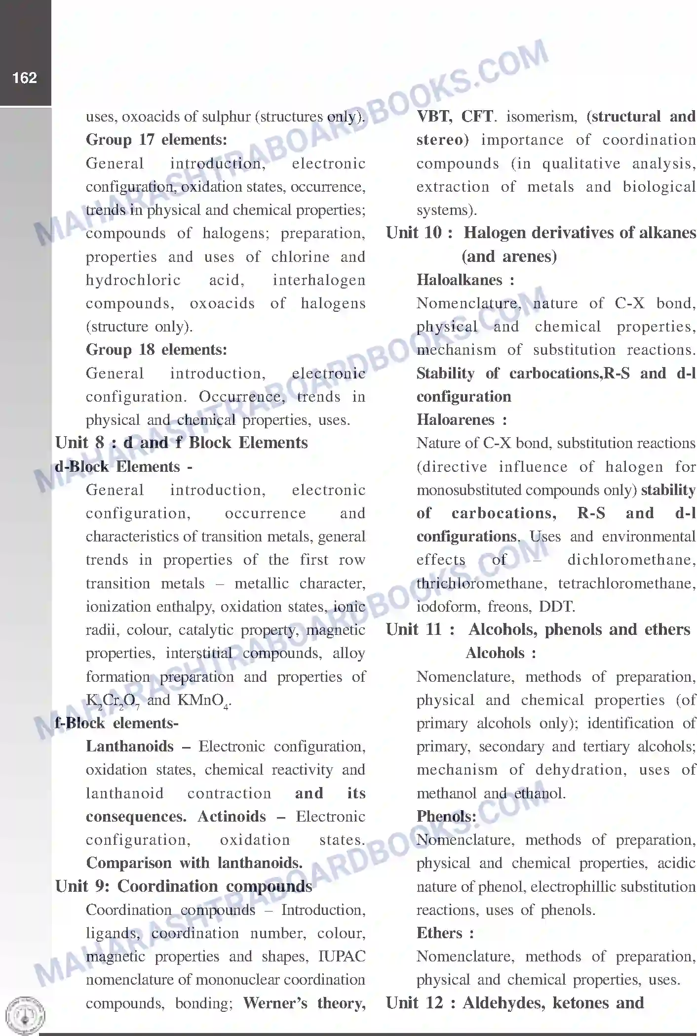 Maharashtra Board Syllabus Class-12 Chemistry Image 3