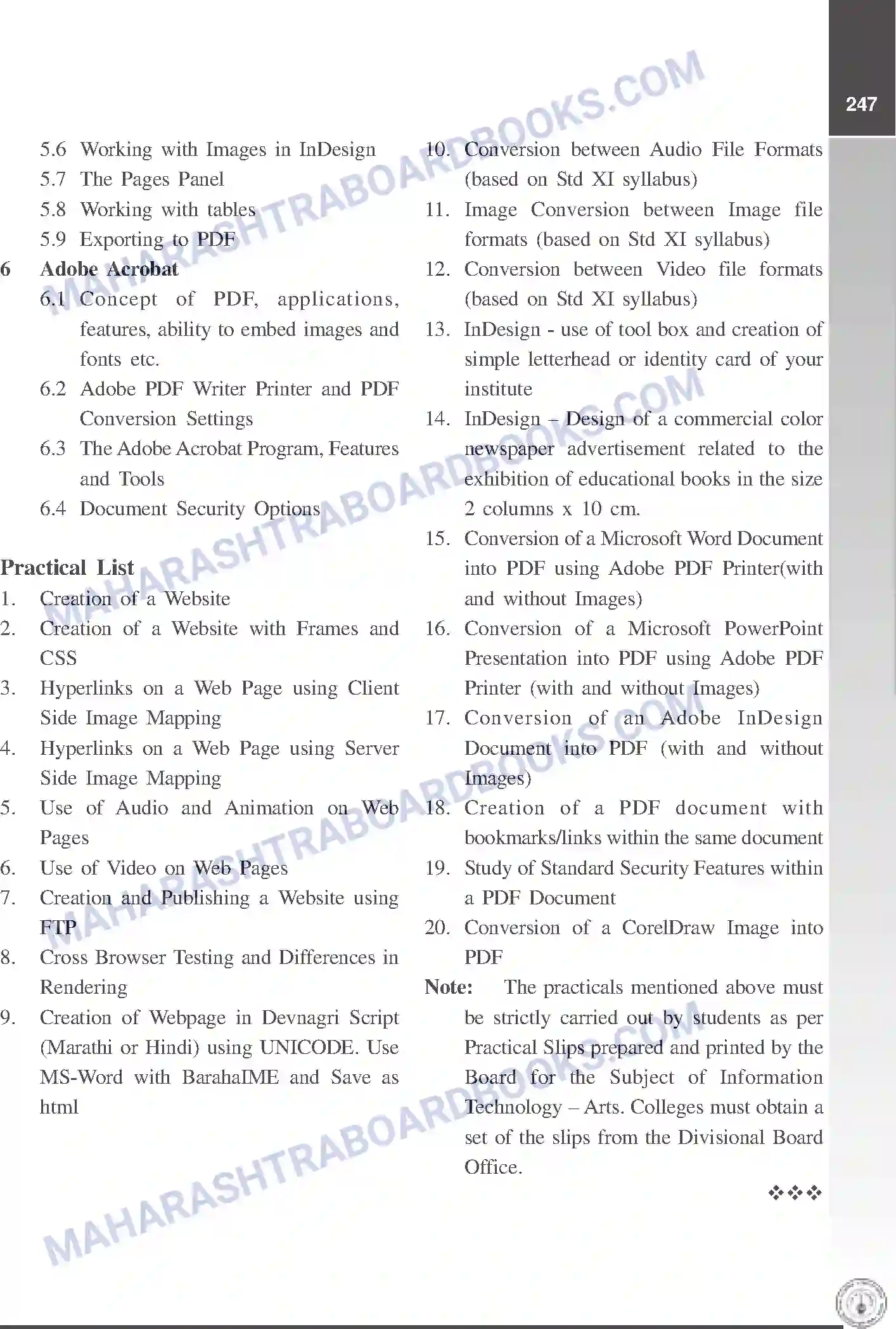 Maharashtra Board Syllabus Class-12 I.T+(Arts) Image 3